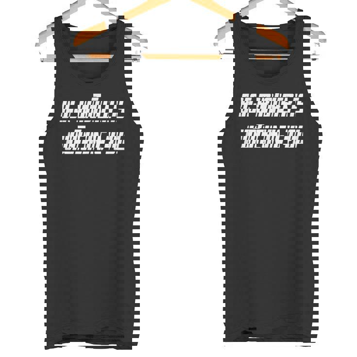 Big Brother Is Watching You ホワイト ボールド 1984 オーウェル 引用 タンクトップ