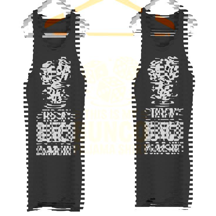 This Is My Bunco Pajama Party Game Tank Top Tank Top