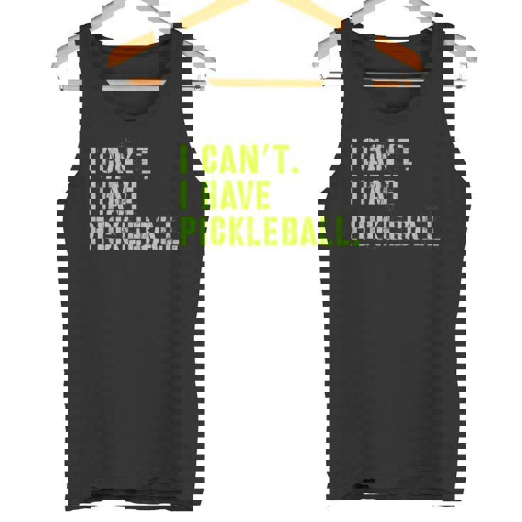 I Can't I Have Pickleball、皮肉、面白いピックルボール タンクトップ