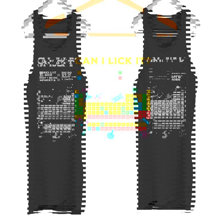 Can I Lick It 周期表 面白い 科学 先生 学生 タンクトップ