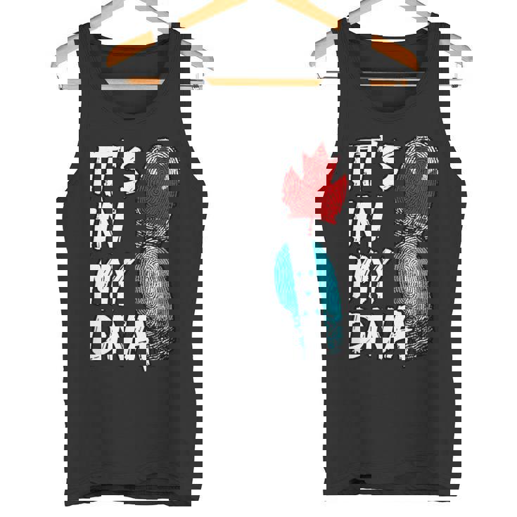 Canada Canadian Honduras Honduran DNA Flag It's In My DNA Tank Top