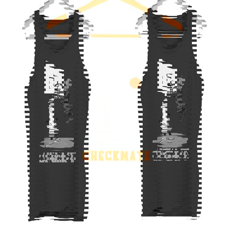 Checkmate Pawn Defeat King In Basketball チェスtシャツ タンクトップ