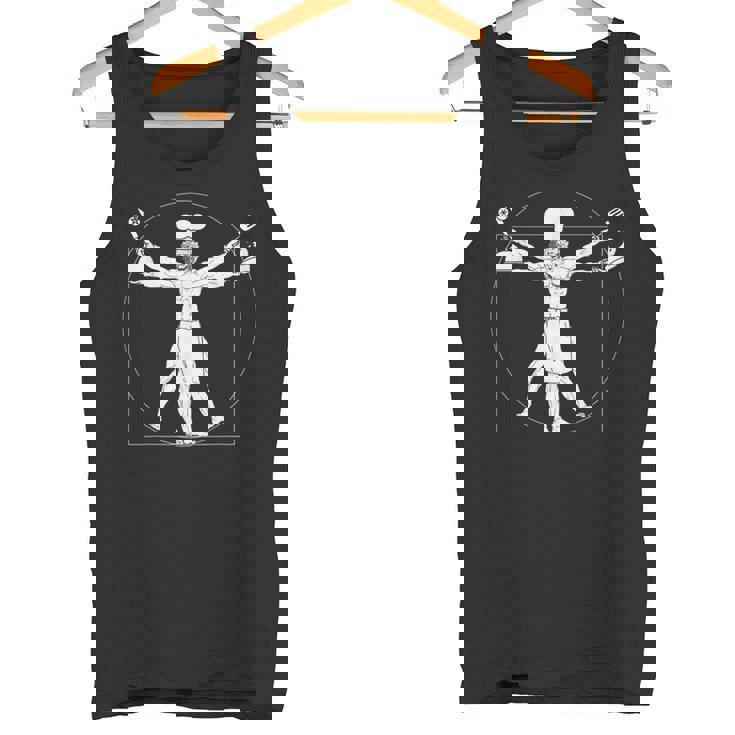 Chef Anatomy パロディ マルチアーム クッキングアート 料理グラフィック タンクトップ