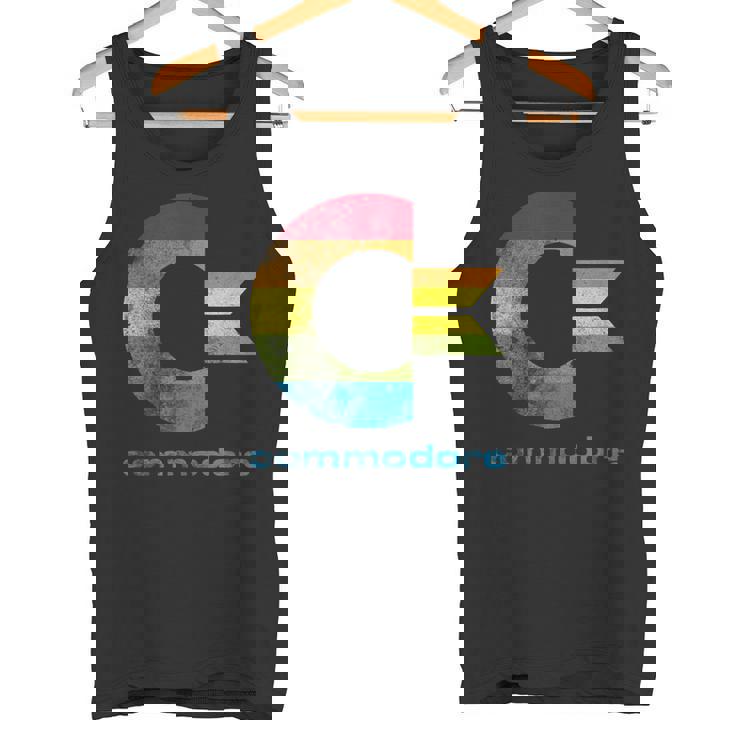 Commodore C64 大文字レインボーカラーストライプ効果 タンクトップ