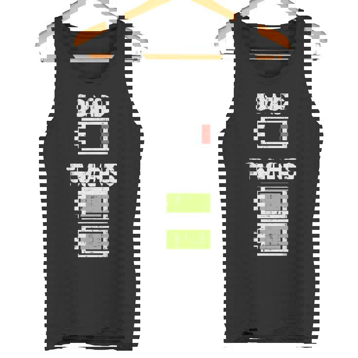 Dad Twins Battery Energy Fathers Day Daddy Papa Men Canotta