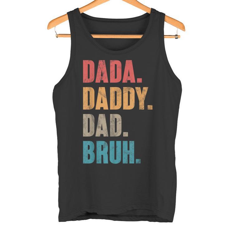 Dada Daddy Dad Bruh Retro Festa Del Papàintage Parent Canotta