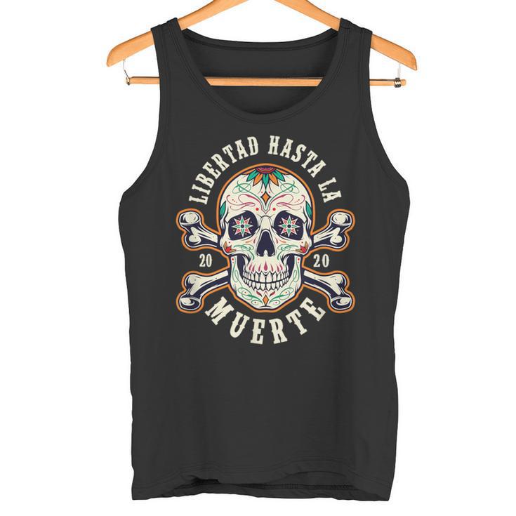 Dia De Los Muertos Tête De Mort Libertad Débardeur e
