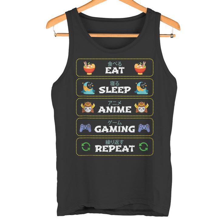 Disfraz De Regalo Eatleep Anime Gaming Repeat Paraideojuegos In Mangas Camiseta sin mangas