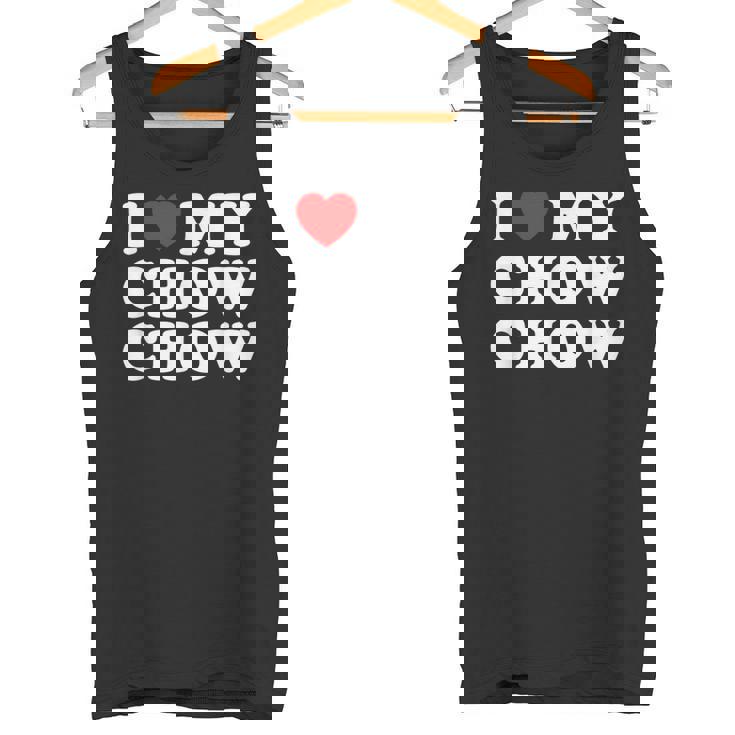 Dog I Love My Chow Chow Chow タンクトップ