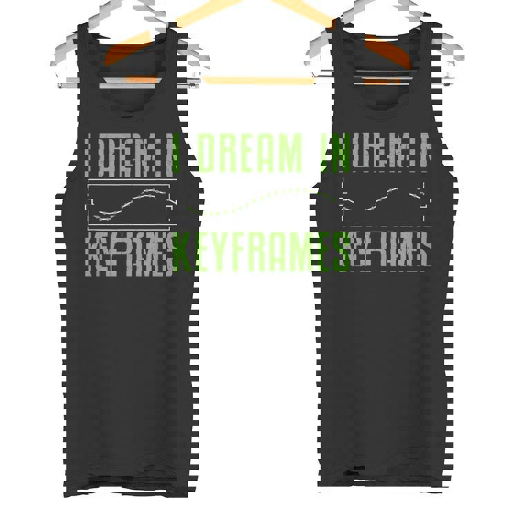 I Dream In Keyframes おもしろモーショングラフィックデザイナー アニメーター タンクトップ