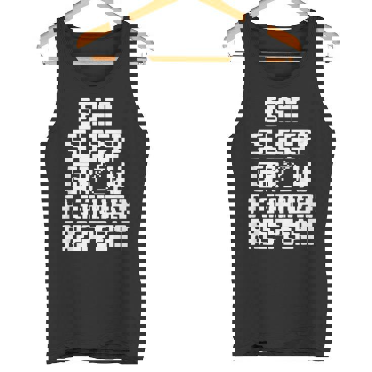 Eatleep Grow A Garden Repeat 面白い ガーデニング ゲーム タンクトップ