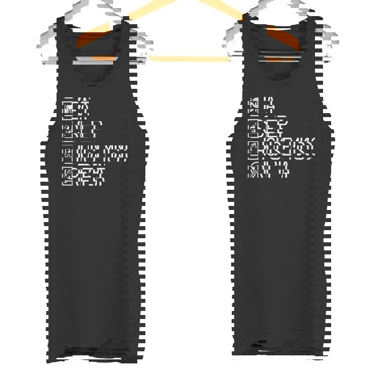 Eatleep House Music リピート Edm Lover Djハウスミュージック タンクトップ