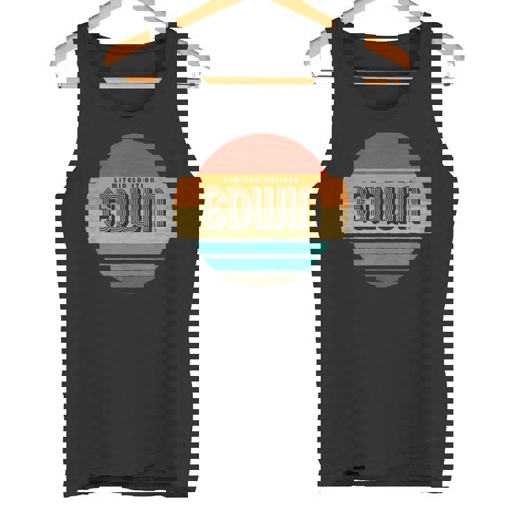 Edwin 名称 レトロ・ヴィンテージ・サンセット 限定版 タンクトップ