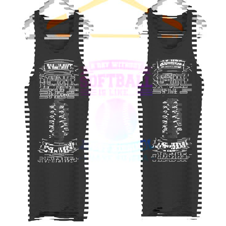 Ein Tag Ohne ソフトボール Ist Wie ソフトボール タンクトップ