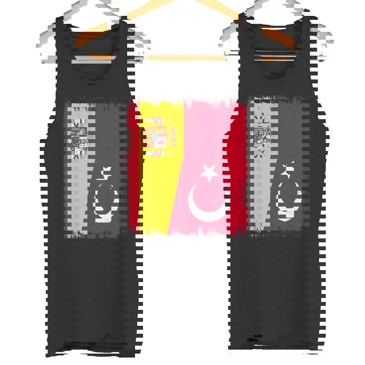 España Turquía Bandera Española Raíces Turcas Camiseta sin mangas