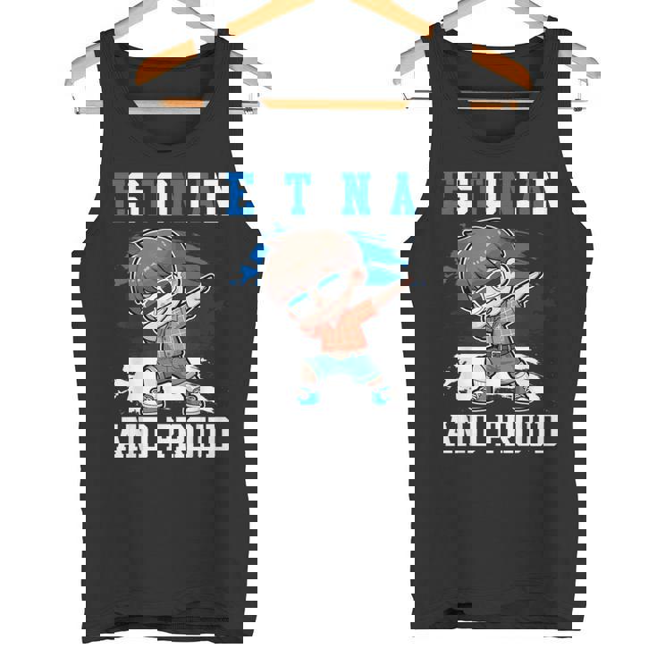 Estonian And Proud Estonian Boy Estonia Flag Tank Top