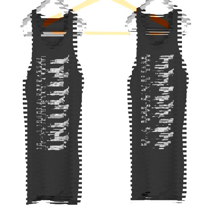 F-4 ファントム ブループリント マクドネル・ダグラス F4 ファントムモデル タンクトップ