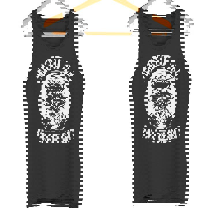 First Of All I'm A Delight アライグマ 看護師 面白い 長袖tシャツ タンクトップ