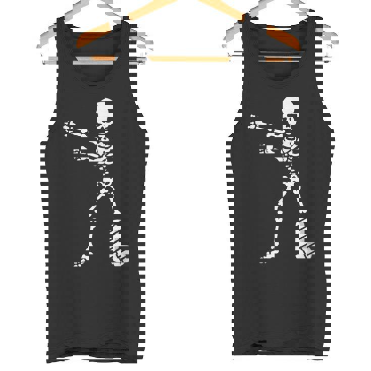 Floss Dance Flossing ダンス 足の骨折 石膏ギプス スケルトン ハロウィーン タンクトップ