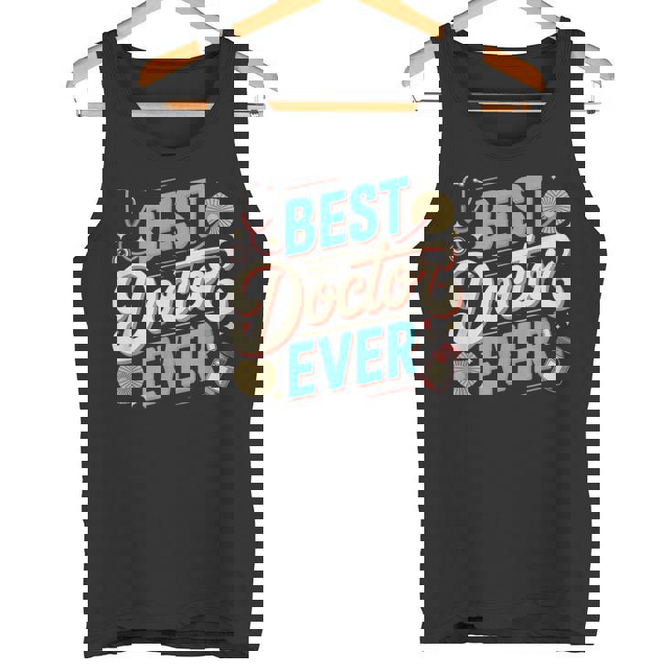 Doctor Memes テキスト Doctors Best Doctor Ever タンクトップ