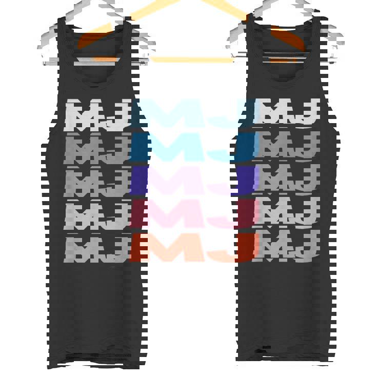 Modern Repeated Text Mj タンクトップ