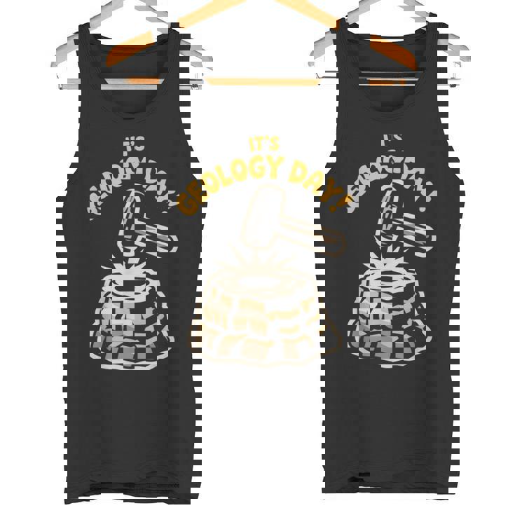 Geology Day Rocks Science Earth Fossil Student Geologist Tank Top