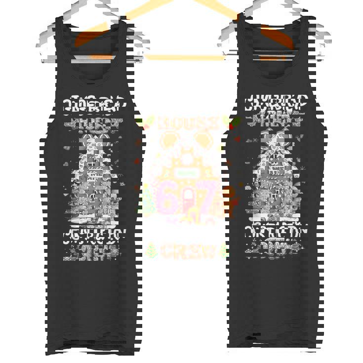 Gingerbread House Construction Crew 67 Decorating Baking Tank Top