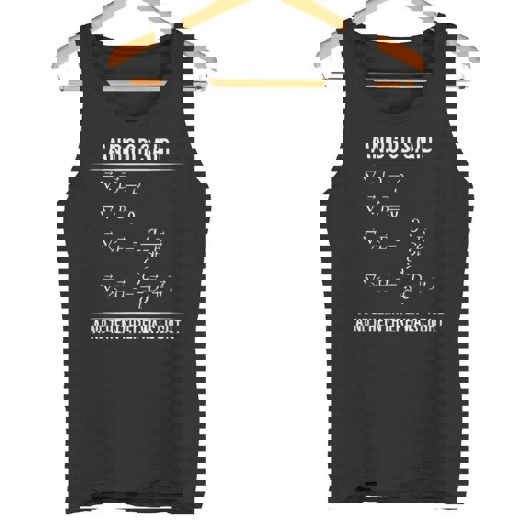 Godaid Maxwell Equations And Then There Was Light タンクトップ