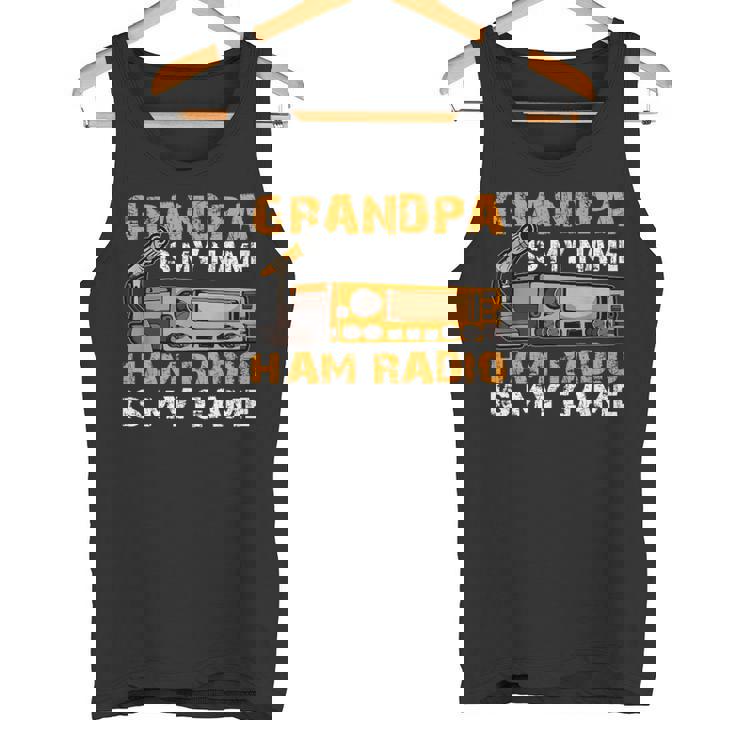 Grandpa Is My Name Ham Radio Is My Game Hamラジオ アマチュア無線 タンクトップ