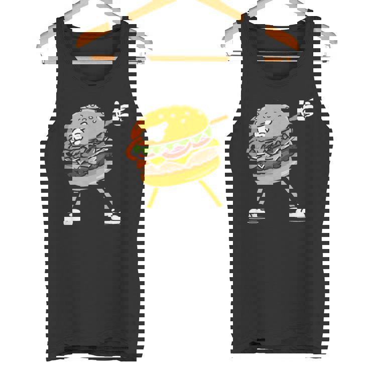 Hamburger チーズバーガー Burger Fast Food Cheeseburger Dabbing タンクトップ