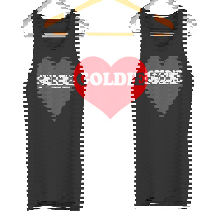 I Heart Goldie I Love Goldie カスタマイズ可 タンクトップ