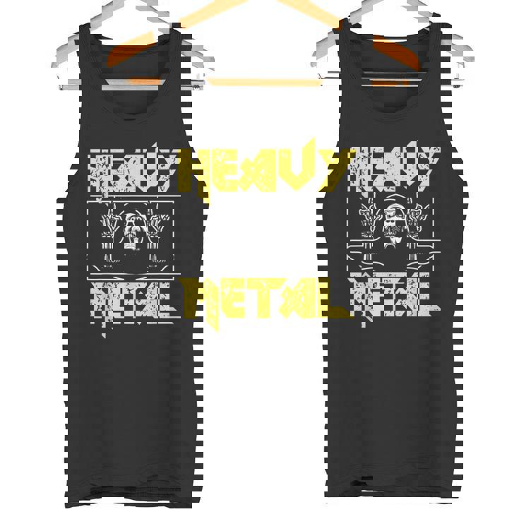 Heavy Metal Death Rock Keleton Horns Up ヘヴィメタル タンクトップ