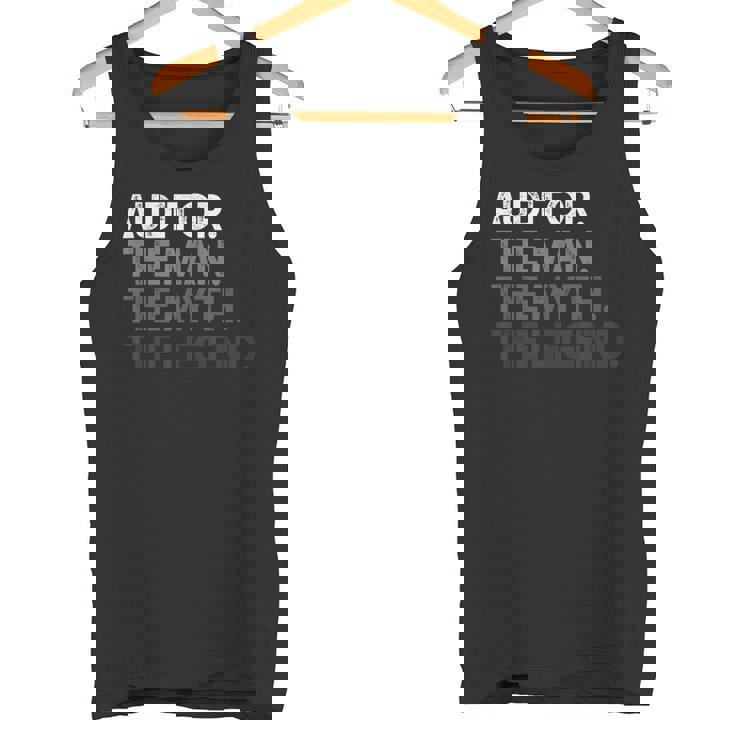 Hombre Mito Del Hombre Del Regalo Del Auditor La Leyenda Camiseta sin mangas