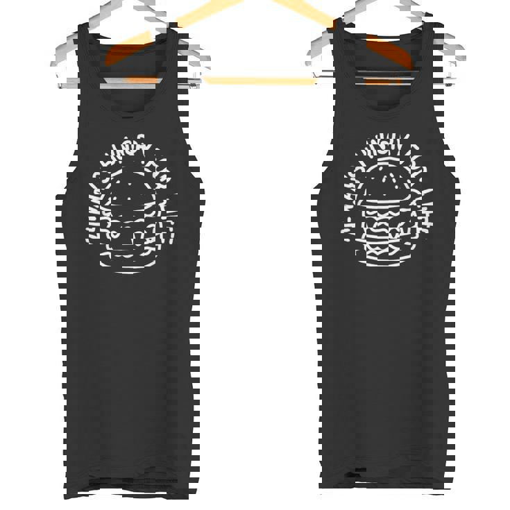 Hungry For Life 賢いハンバーガーデザイン タンクトップ