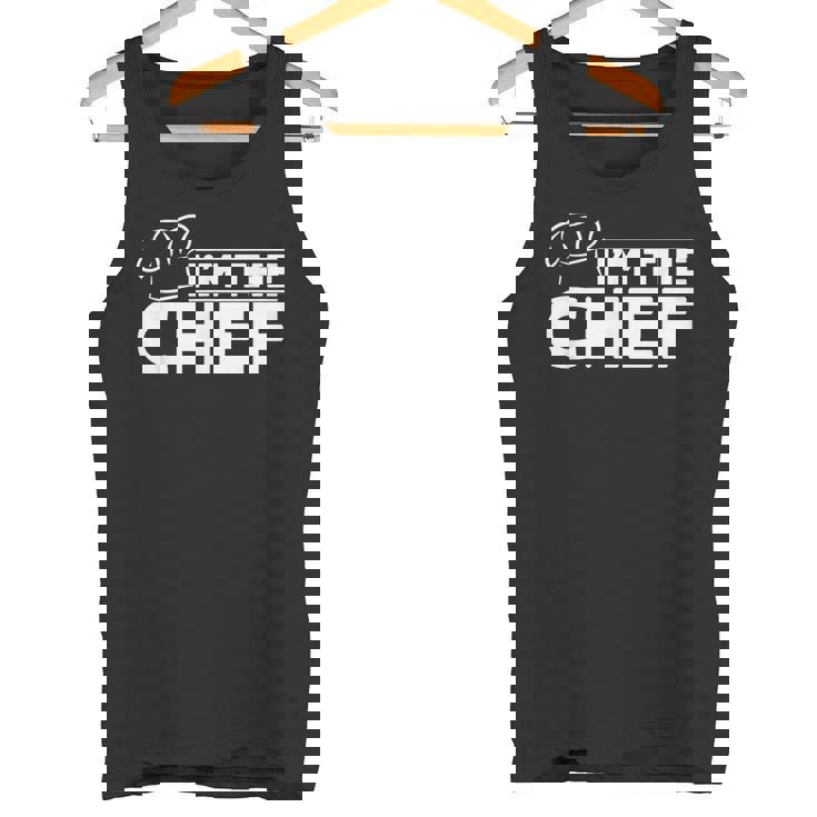 メンズ I'm The Chef クッキングハット フードクッキング シェフ キッチン フードクック タンクトップ