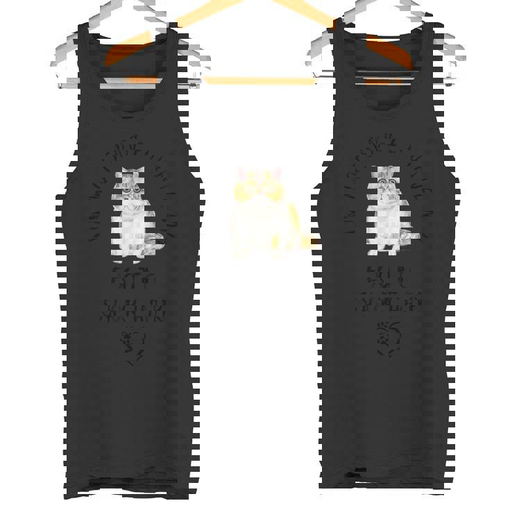 I'm Notingle I Have My Exotichorthairalentine's Day ネコ タンクトップ