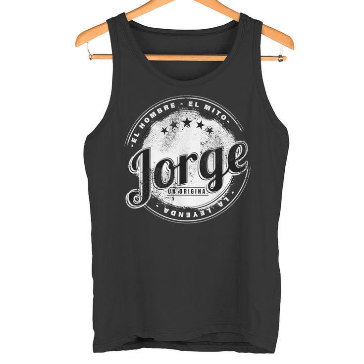 Jorge El Hombre El Mito La Leyend Jorge Nombre Camiseta sin mangas