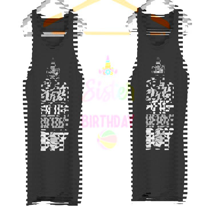 Jugador De Baloncesto Hermana Del Niño Cum Camiseta sin mangas