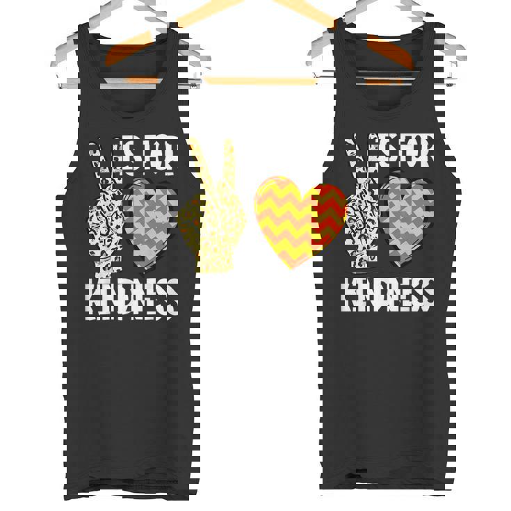 K Is For Kindness ASL Sign Language Tank Top