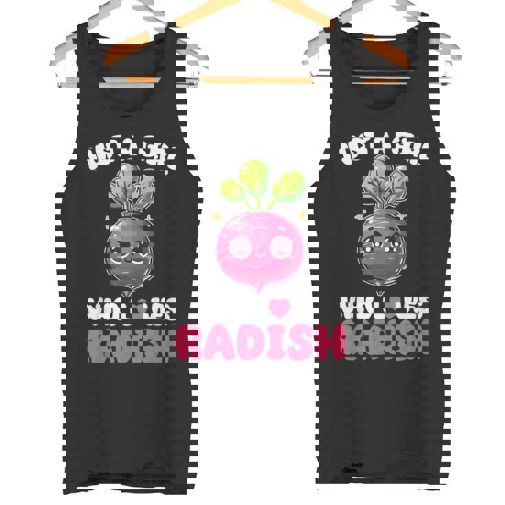 Kawaii Radish Lover Vegan Vegetarian Radish Tank Top