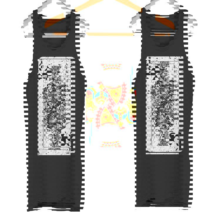 King Ofpades トランプデッキ ヴィンテージレトロスタイル タンクトップ