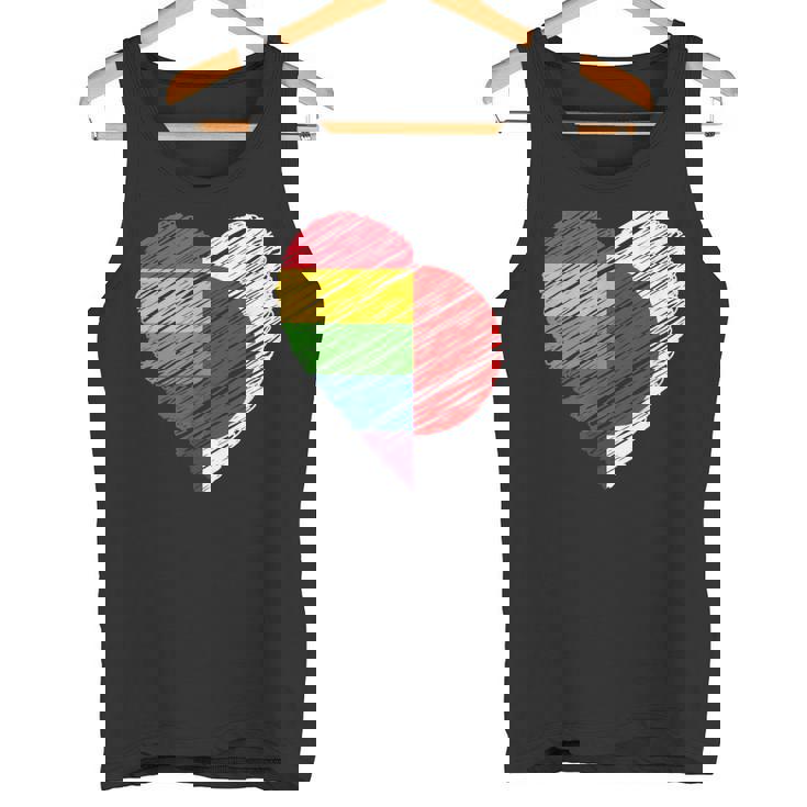 Lgbtq Japan ゲイプライド ハート ゲイとレズビアンの愛 Lgbt タンクトップ