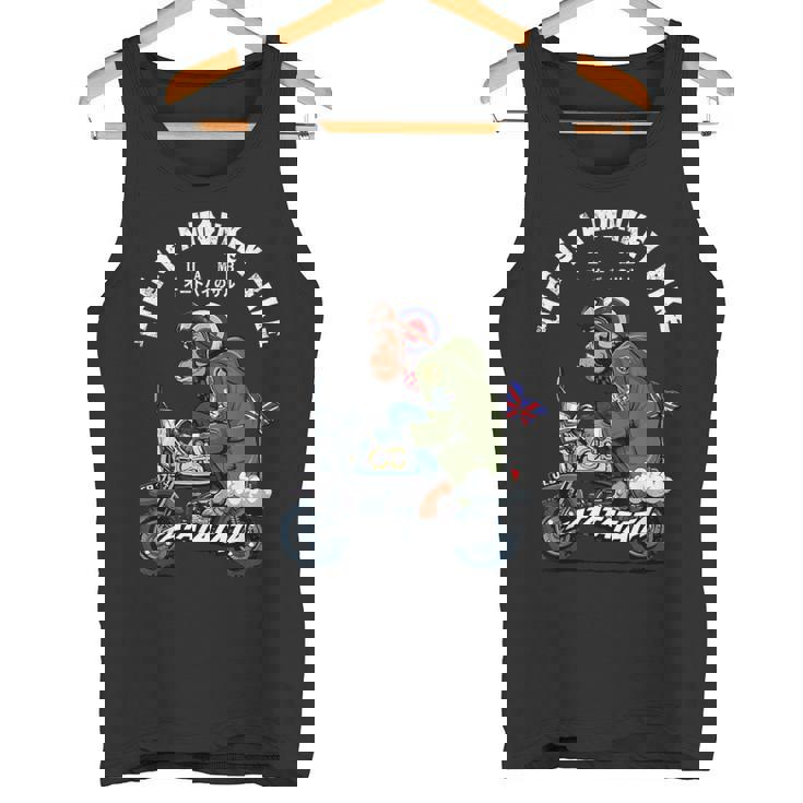 Life Is A Monkey Bike クラシック ブリットモッド タンクトップ