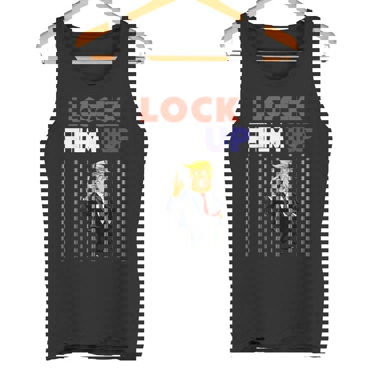 Lock Him Up Anti Trump Political タンクトップ