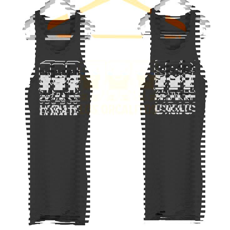 Los Orcalitos 面白いイタリアンブレインロットスラングオルカレロオルカラ タンクトップ