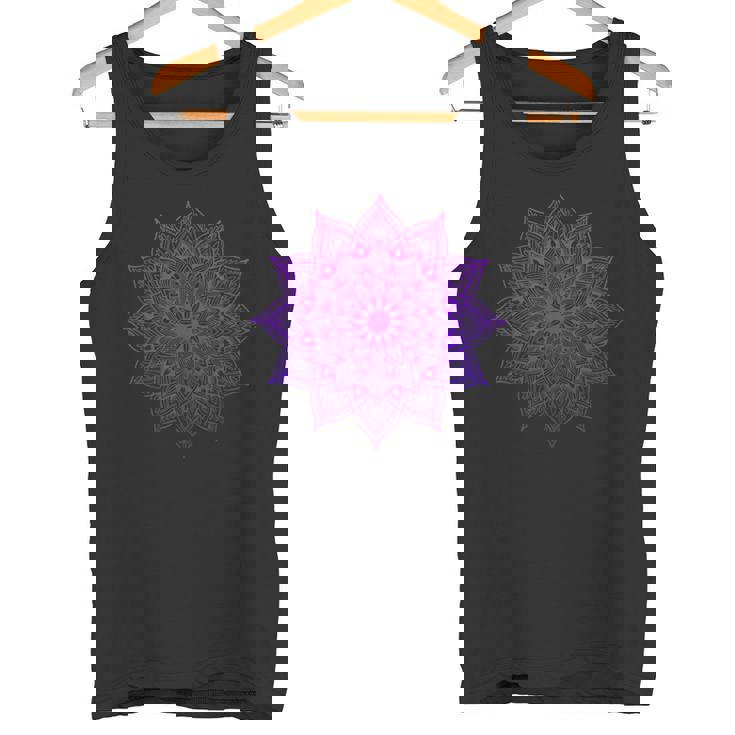 Lotus Mandala Buddha Zen Art Succulent Botanical Boho Tank Top