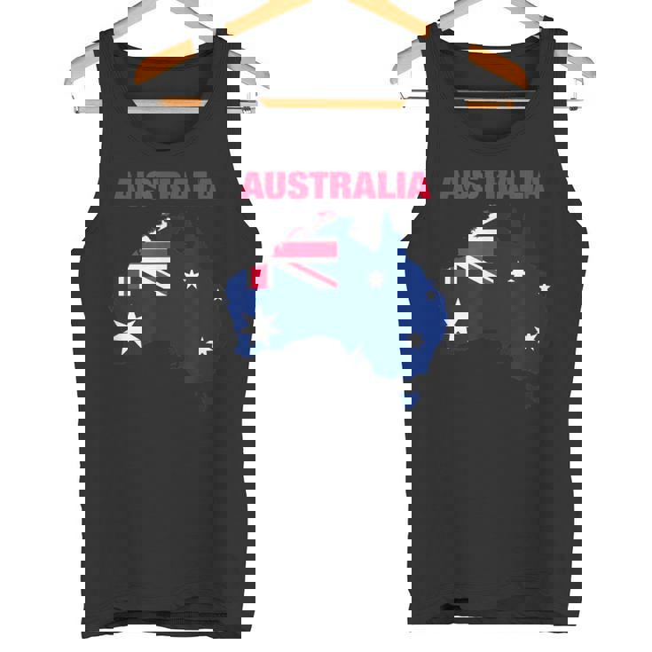 I Love Australia Enjoy Wear Australia Flag Graphic Cool タンクトップ