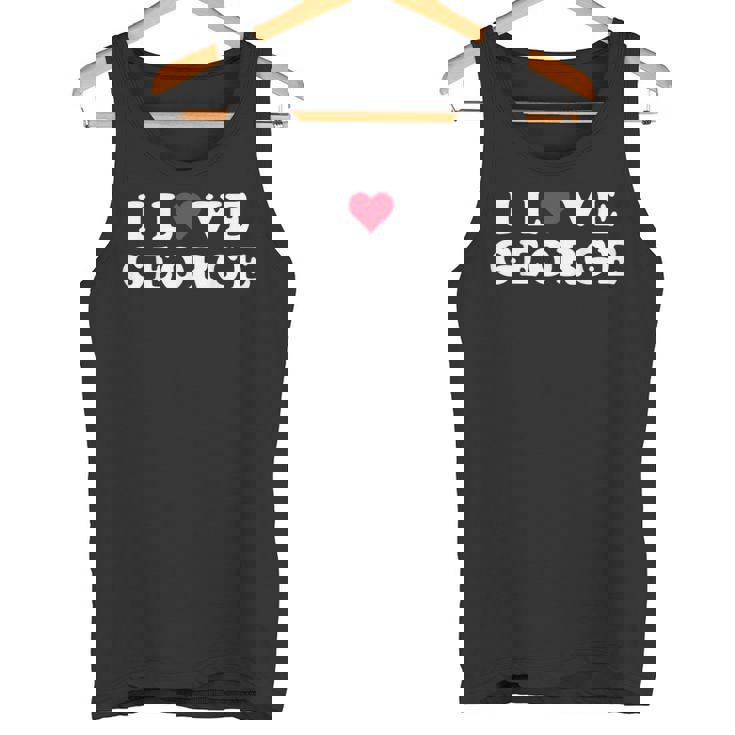 I Love George マッチング ガールフレンド&ボーイフレンド ジョージネーム タンクトップ