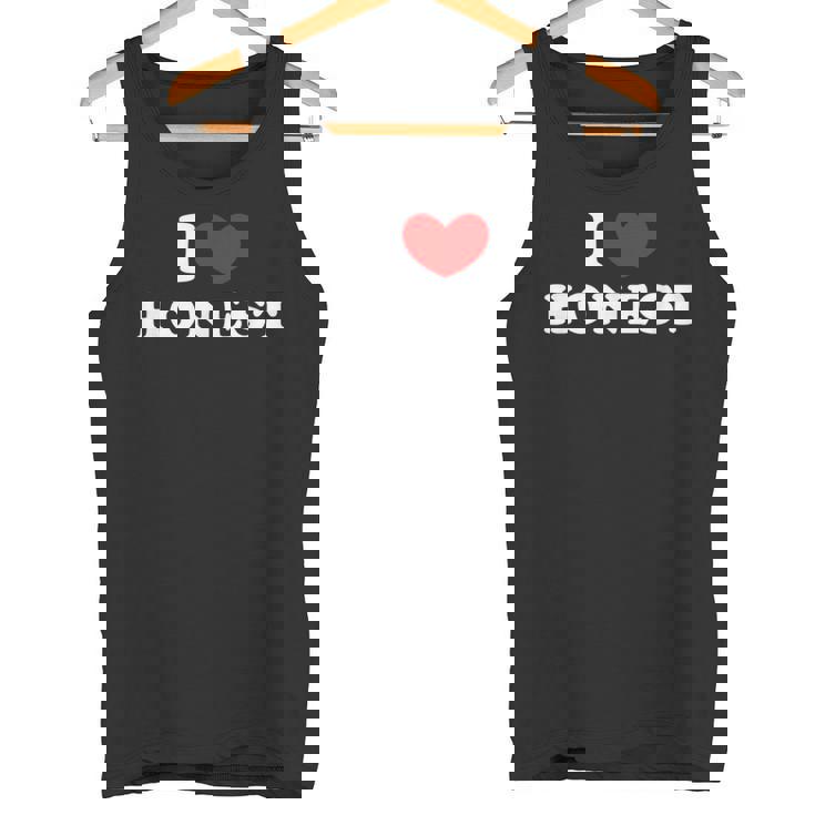 I Love Honest 私は愛する Honest タンクトップ