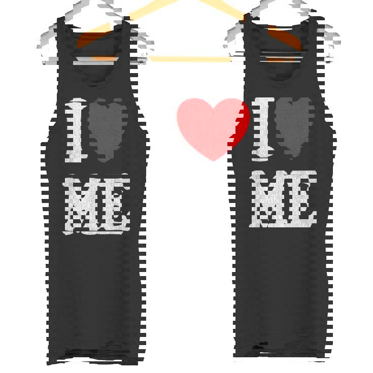 I Love Me シャツ Y2k ジョーク I Heart Me Love Myself Maine タンクトップ